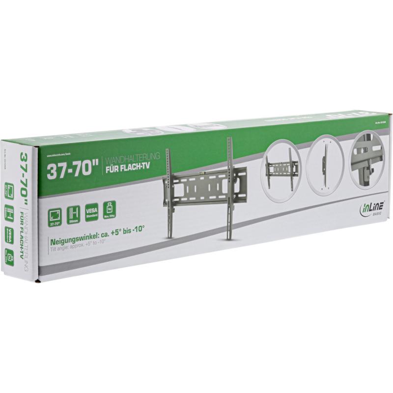 InLine® Basic Wandhalterung für Flach-TV 94-178cm (37-70") max. 50kg