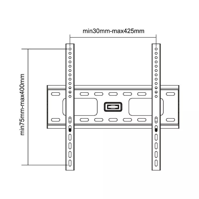 Wandhalterung für TFT/LCD/LED/Plasma – 32-55", max. 75 kg