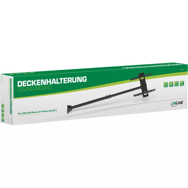 InLine® Deckenhalterung für LED/LCD/Plasma 81-140cm (32-55") bis 50kg