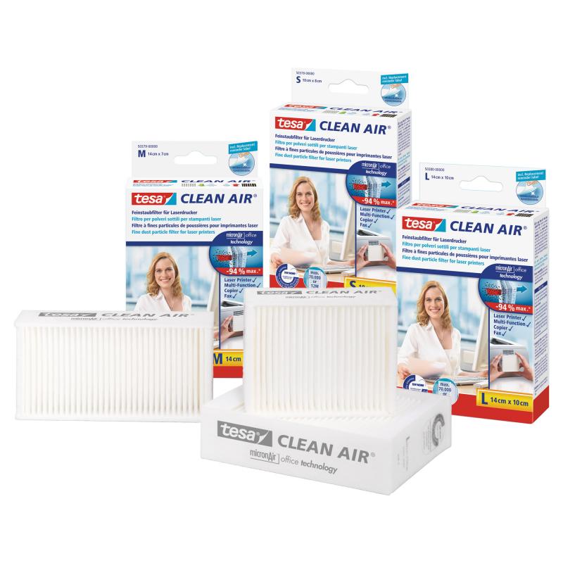 tesa Clean Air Feinstaubfilter für Laserdrucker Größe S