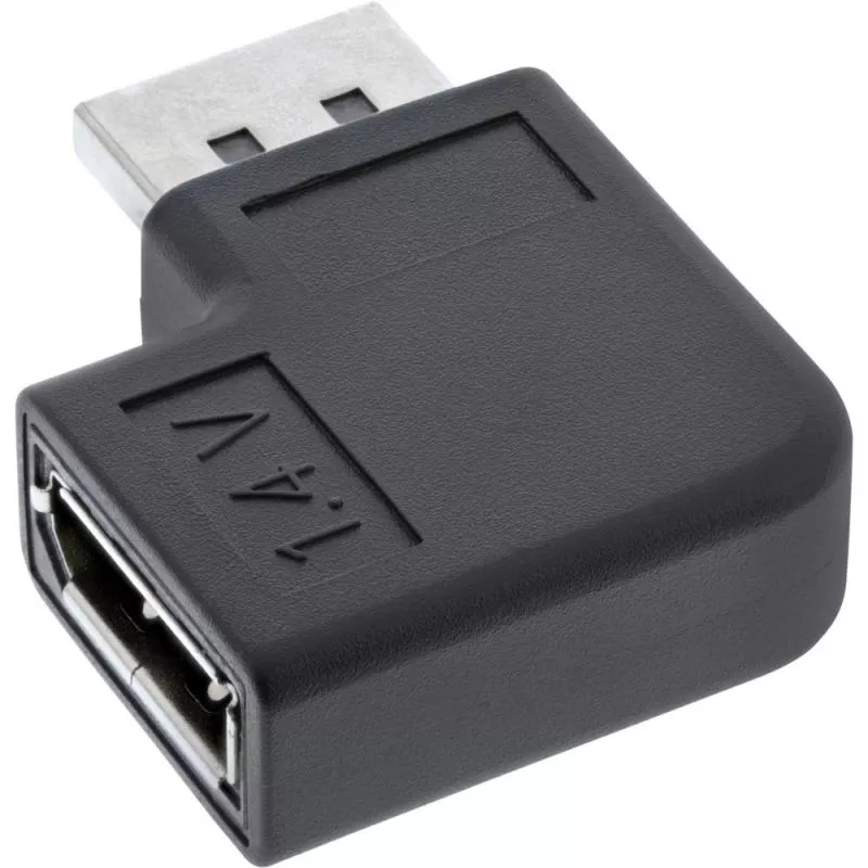 InLine® DisplayPort Adapter DisplayPort Stecker Buchse links gewinkelt InLine® DisplayPort Adapter DisplayPort Stecker Buchse links gewinkelt