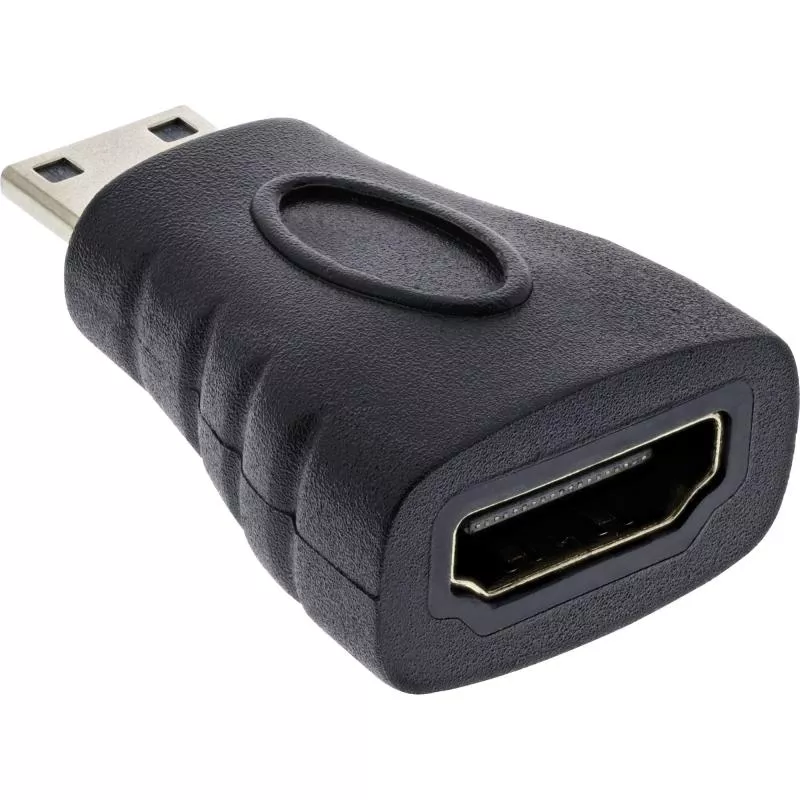 InLine® HDMI Adapter HDMI A Buchse auf Mini HDMI C Stecker 4K 60Hz kompatibel vergoldete Kontakte InLine® HDMI Adapter HDMI A Buchse auf Mini HDMI C Stecker 4K 60Hz kompatibel vergoldete Kontakte
