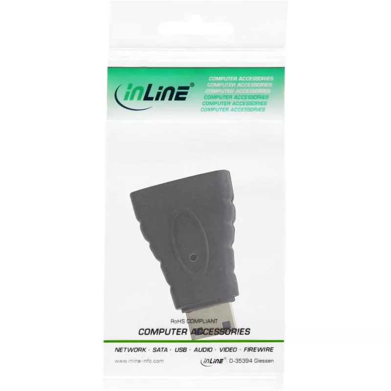 InLine® HDMI Adapter HDMI A Buchse auf Mini HDMI C Stecker 4K 60Hz kompatibel vergoldete Kontakte InLine® HDMI Adapter HDMI A Buchse auf Mini HDMI C Stecker 4K 60Hz kompatibel vergoldete Kontakte