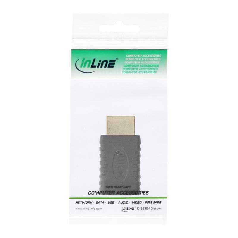 InLine® HDMI Adapter HDMI A Stecker auf Mini HDMI C Buchse 4K2K kompatibel vergoldete Kontakte
