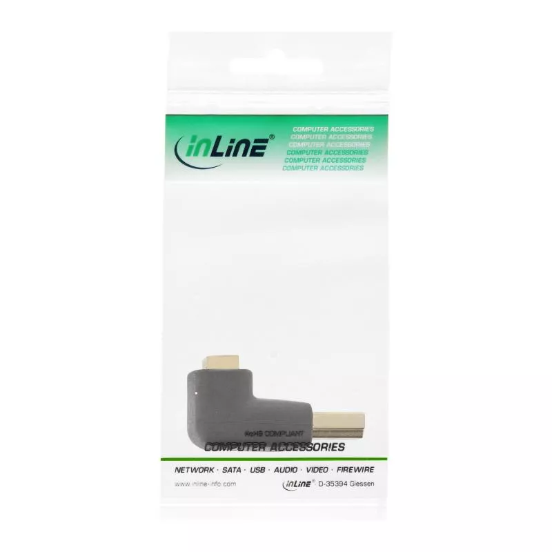 InLine® HDMI Adapter Stecker Buchse gewinkelt oben vergoldete Kontakte 4K2K InLine® HDMI Adapter Stecker Buchse gewinkelt oben vergoldete Kontakte 4K2K