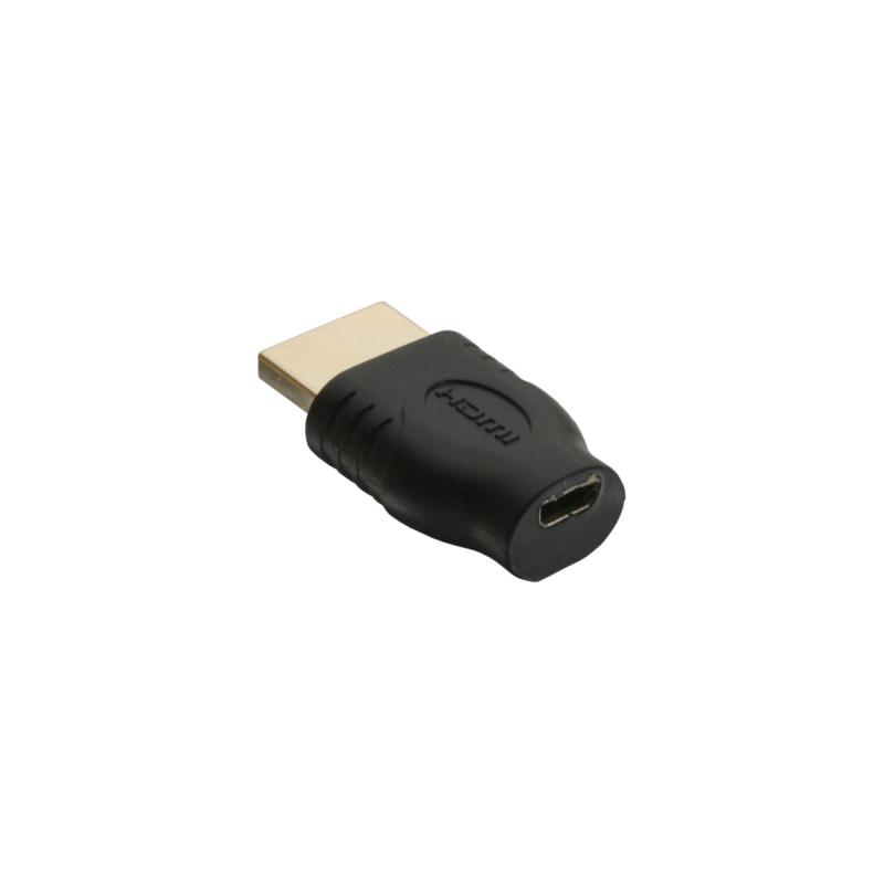 InLine® HDMI Adapter HDMI A Stecker auf Micro HDMI D Buchse vergoldete Kontakte