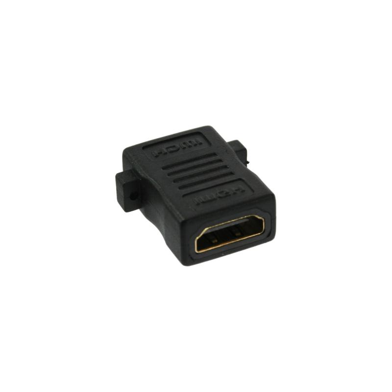 InLine® HDMI Adapter zum Einbau HDMI A Buchse Buchse vergoldete Kontakte 4K2K kompatibel