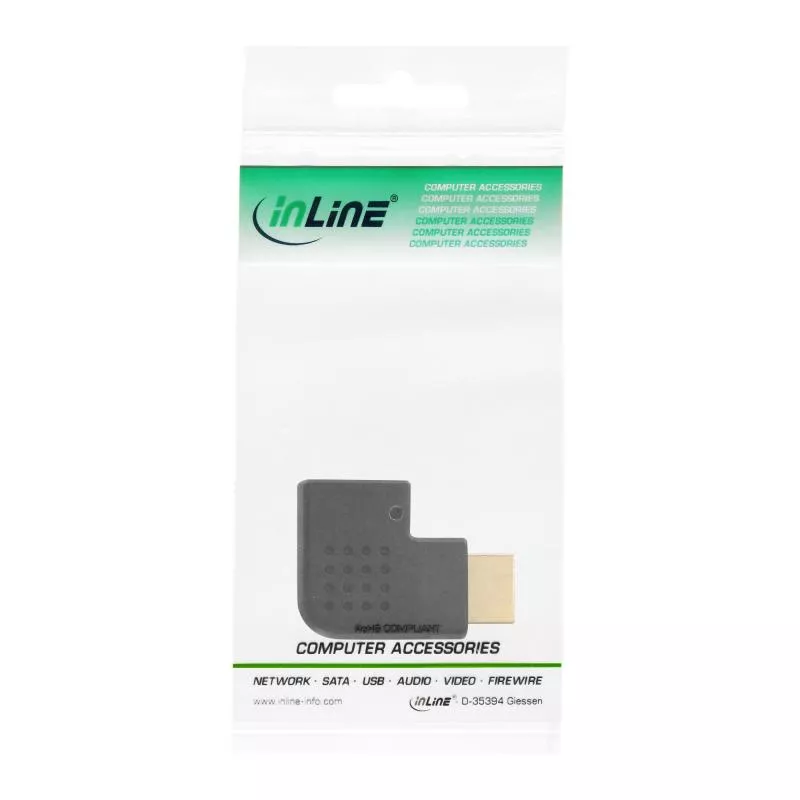 InLine® HDMI Adapter Stecker Buchse seitlich links gewinkelt vergoldete Kontakte 4K2K kompatibel InLine® HDMI Adapter Stecker Buchse seitlich links gewinkelt vergoldete Kontakte 4K2K kompatibel