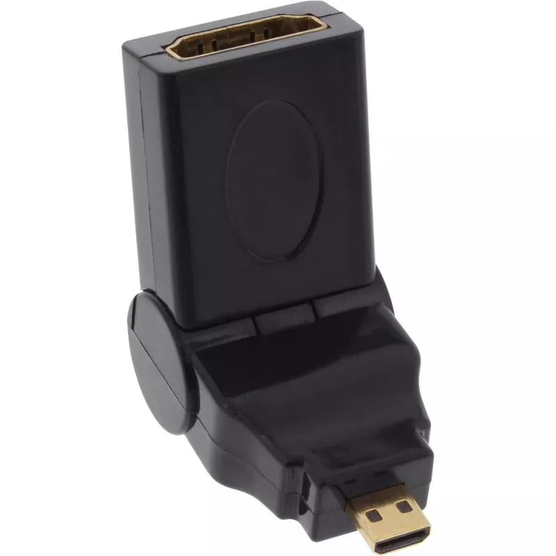 InLine® HDMI Adapter HDMI A Buchse auf Micro HDMI D Stecker flexibel 4K2K kompatibel vergoldete Kontakte InLine® HDMI Adapter HDMI A Buchse auf Micro HDMI D Stecker flexibel 4K2K kompatibel vergoldete Kontakte