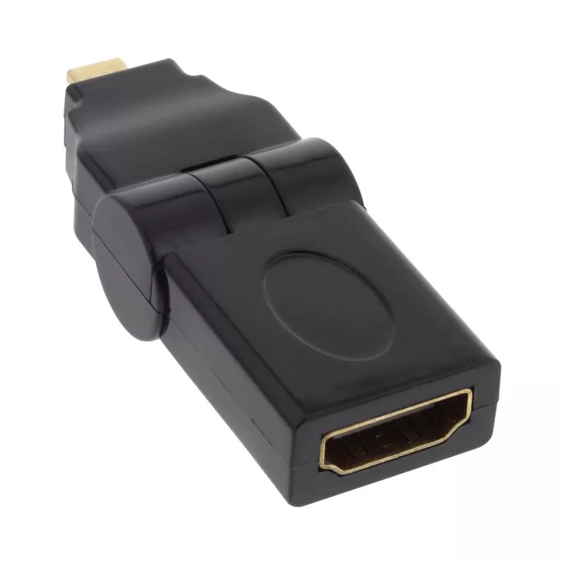 InLine® HDMI Adapter HDMI A Buchse auf Micro HDMI D Stecker flexibel 4K2K kompatibel vergoldete Kontakte InLine® HDMI Adapter HDMI A Buchse auf Micro HDMI D Stecker flexibel 4K2K kompatibel vergoldete Kontakte