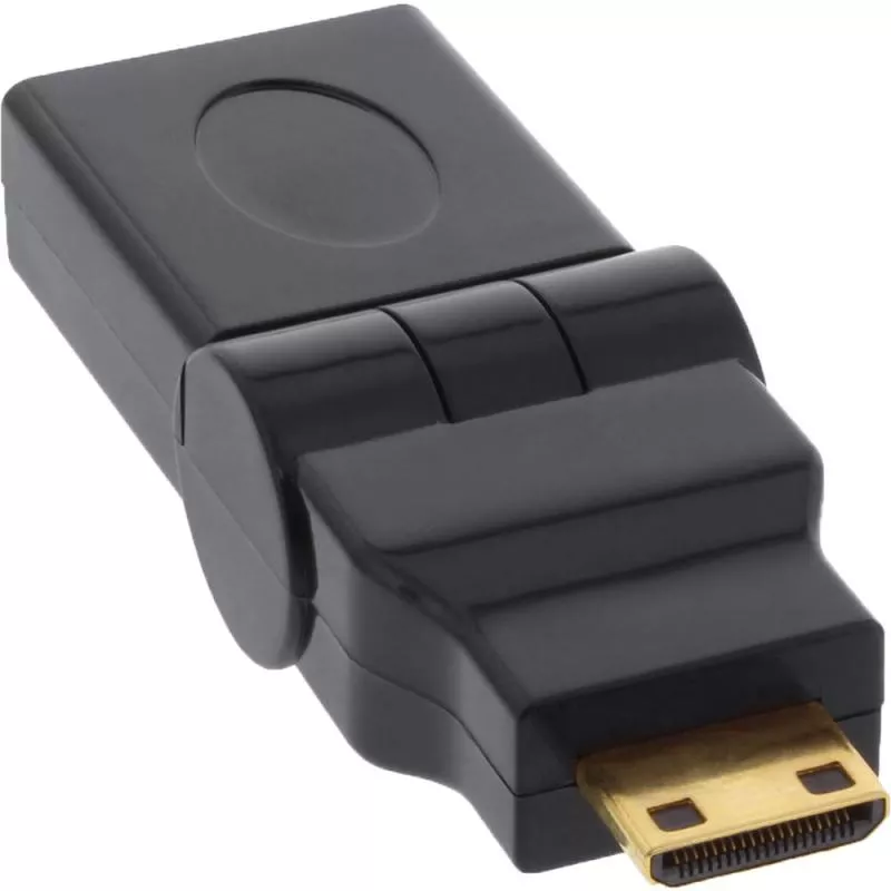 InLine® HDMI Adapter HDMI A Buchse auf Mini HDMI C Stecker flexibel 4K2K kompatibel vergoldete Kontakte InLine® HDMI Adapter HDMI A Buchse auf Mini HDMI C Stecker flexibel 4K2K kompatibel vergoldete Kontakte