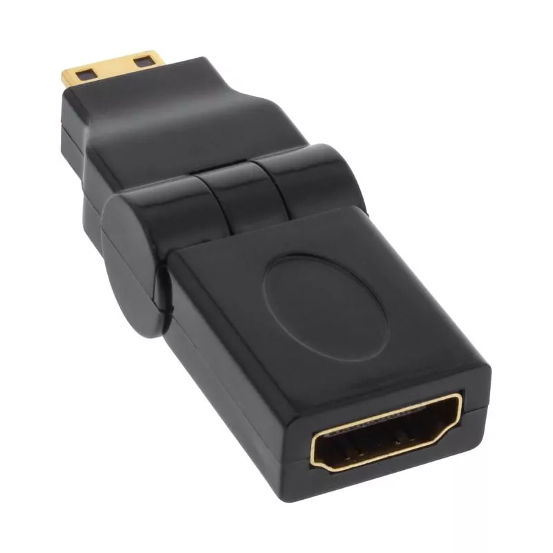 InLine® HDMI Adapter HDMI A Buchse auf Mini HDMI C Stecker flexibel 4K2K kompatibel vergoldete Kontakte InLine® HDMI Adapter HDMI A Buchse auf Mini HDMI C Stecker flexibel 4K2K kompatibel vergoldete Kontakte