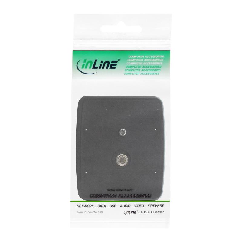 InLine® Stativ Zubehör Kamera Schnellwechselplatte rechteckige Form
