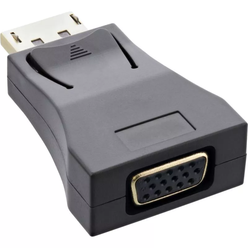 InLine® DisplayPort Konverter DisplayPort Stecker auf VGA Buchse FullHD/60Hz schwarz gold InLine® DisplayPort Konverter DisplayPort Stecker auf VGA Buchse FullHD/60Hz schwarz gold