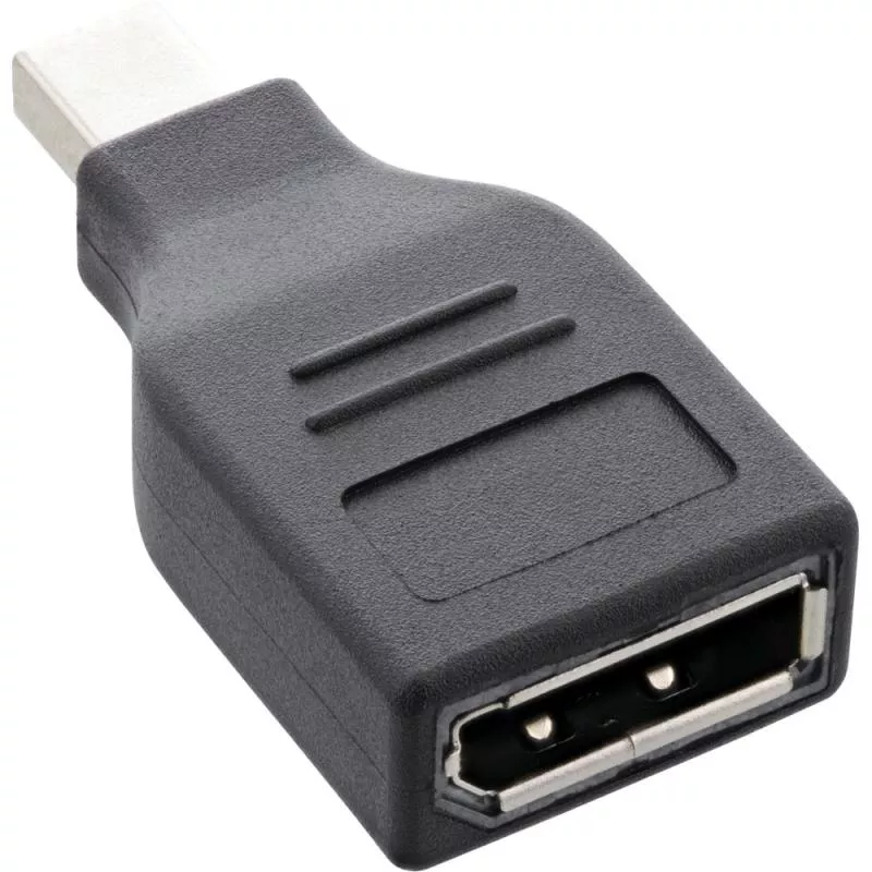 InLine® DisplayPort Adapter mini DisplayPort Stecker auf DisplayPort Buchse 4K/60Hz schwarz InLine® DisplayPort Adapter mini DisplayPort Stecker auf DisplayPort Buchse 4K/60Hz schwarz