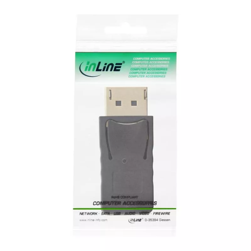 DisplayPort Adapter – DisplayPort Stecker auf Mini DisplayPort Buchse, 4K/60Hz DisplayPort Adapter – DisplayPort Stecker auf Mini DisplayPort Buchse, 4K/60Hz