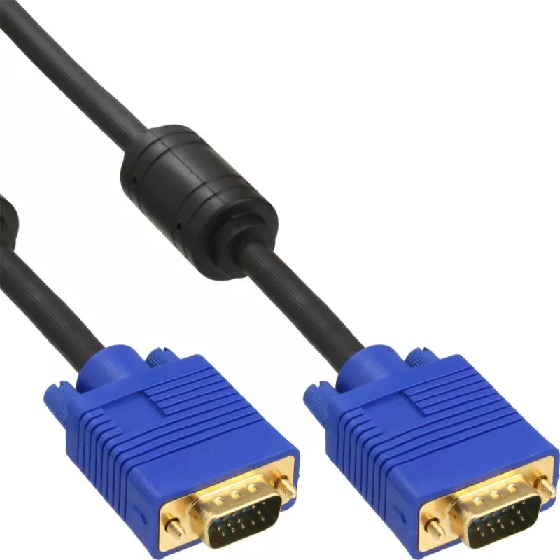 InLine® S-VGA Kabel Premium 15pol HD Stecker Stecker schwarz