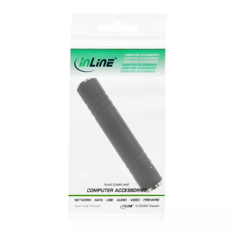 InLine® Audio Adapter 6,3mm Klinke Buchse Buchse Stereo InLine® Audio Adapter 6,3mm Klinke Buchse Buchse Stereo