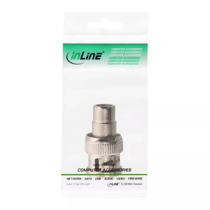 InLine® Video Adapter 1x Cinch Buchse auf BNC Stecker InLine® Video Adapter 1x Cinch Buchse auf BNC Stecker