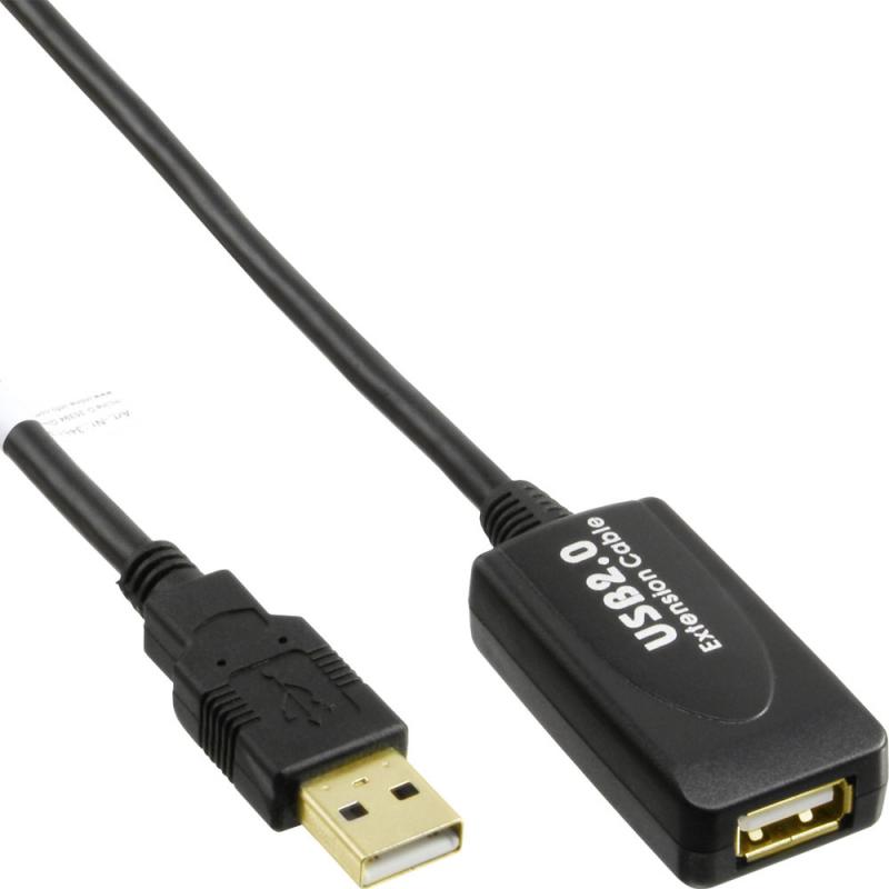 InLine® USB 2.0 Aktiv Verlängerung Signalverstärkung A an A