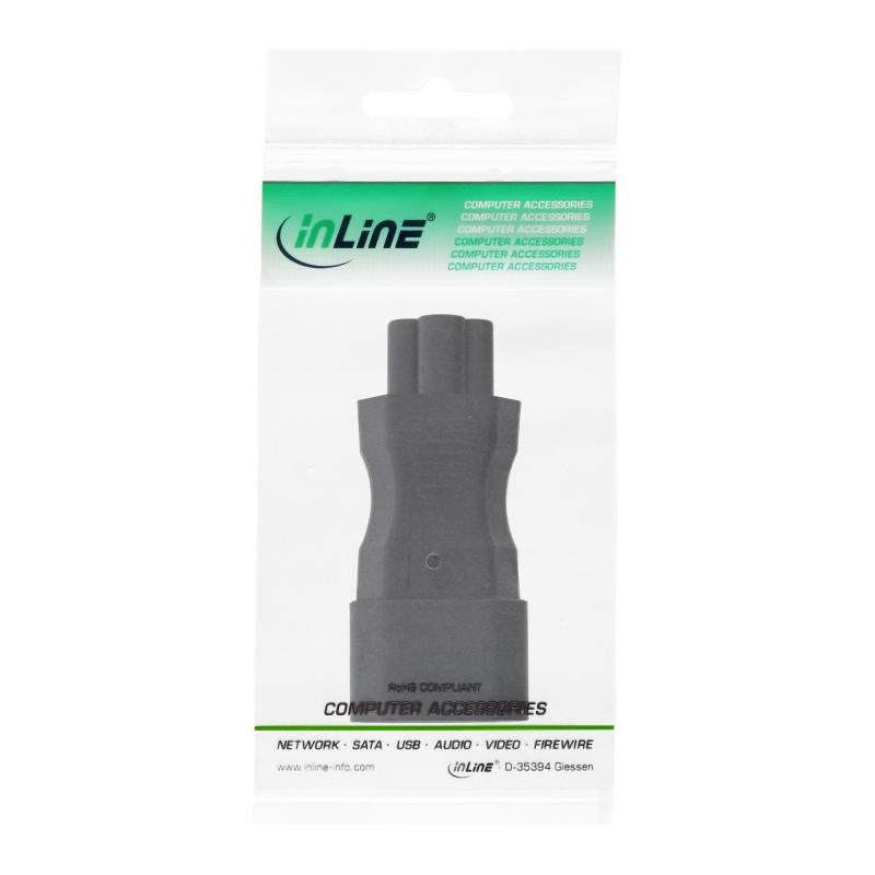 InLine® Netzadapter IEC 60320 C14 C5 3polig Kaltgeräte Notebook