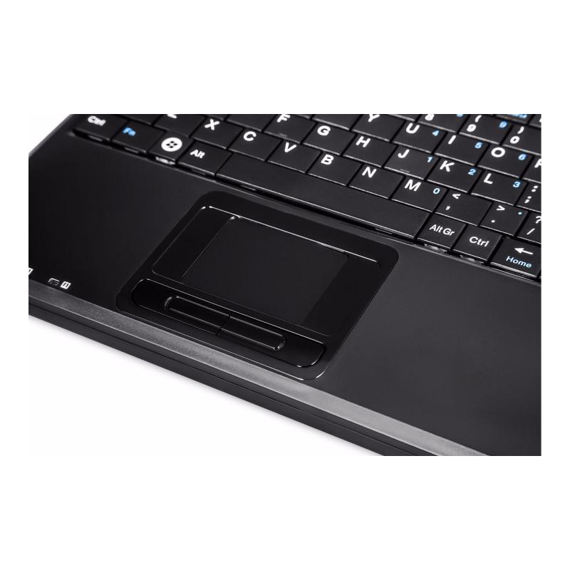 Perixx PERIBOARD-510 H PLUS FR Mini USB-Tastatur Touchpad Hub schwarz