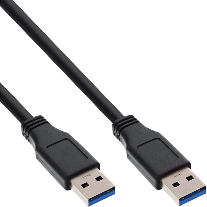 USB 3.2 Gen.1 Kabel – Typ A auf Typ A, 5 Gbit/s, schwarz