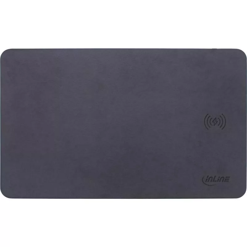 InLine® Maus Pad Qi Wireless Charging 370 x 225 x 7mm schwarz