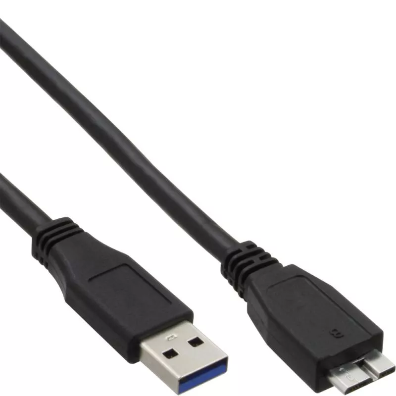 InLine® USB 3.0 Kabel A an Micro B schwarz