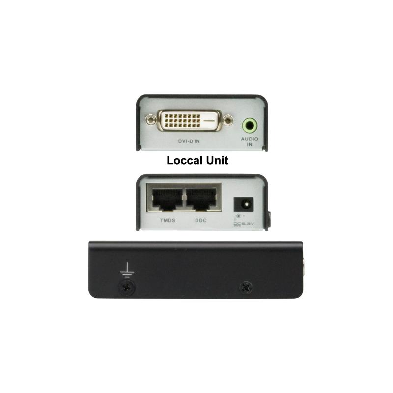 ATEN VE600A Video Extender DVI Verstärker Verlängerung auf max. 60m über Netzwerkkabel mit Audio