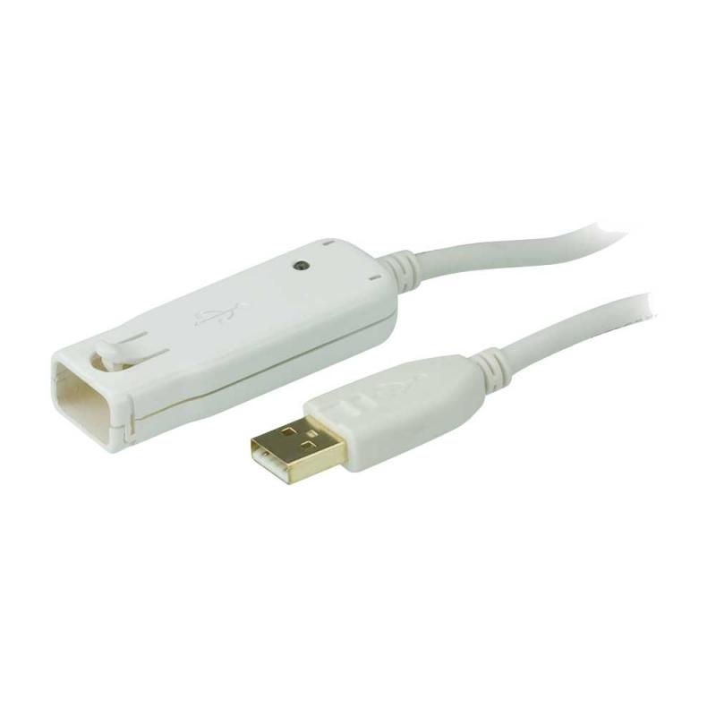 ATEN UE2120 Repeater USB 2.0 Aktiv Verlängerung mit Signalverstärkung Stecker A an Buchse A 12m
