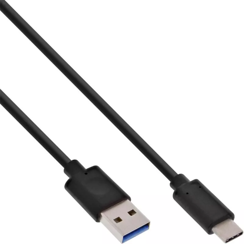 InLine® USB 3.2 Kabel C an A schwarz