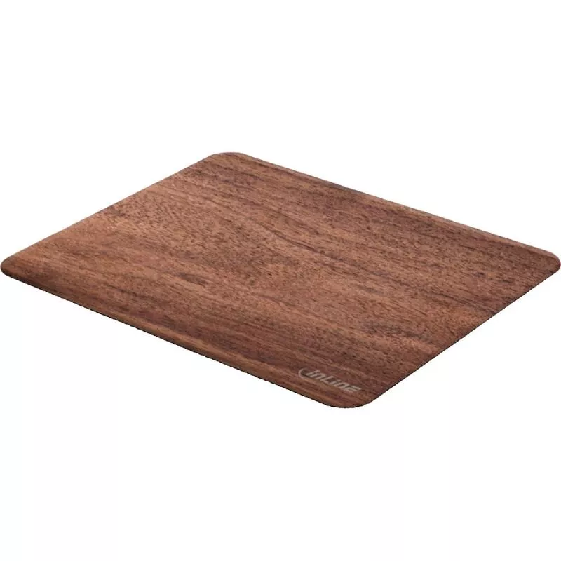 InLine® WoodPad Echtholz Mauspad Walnuss 240x200mm