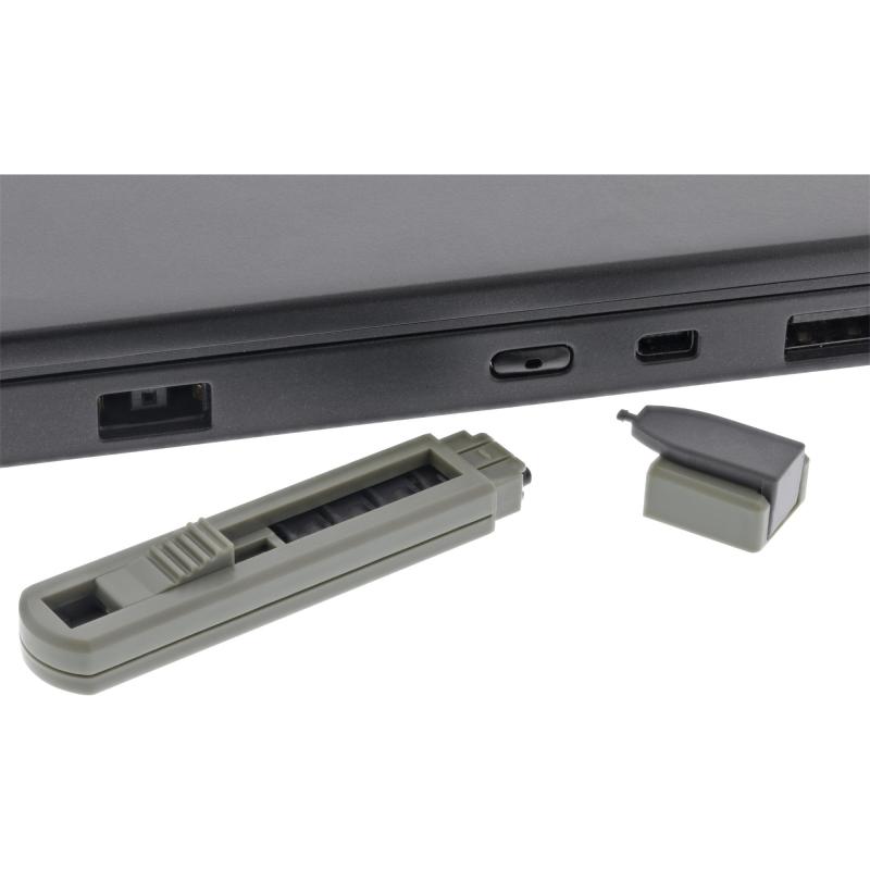 InLine® USB Typ-C Portblocker blockt bis zu 6 Ports