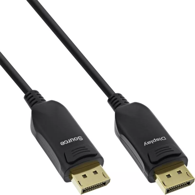 InLine® DisplayPort 1.4 AOC Kabel 8K4K schwarz