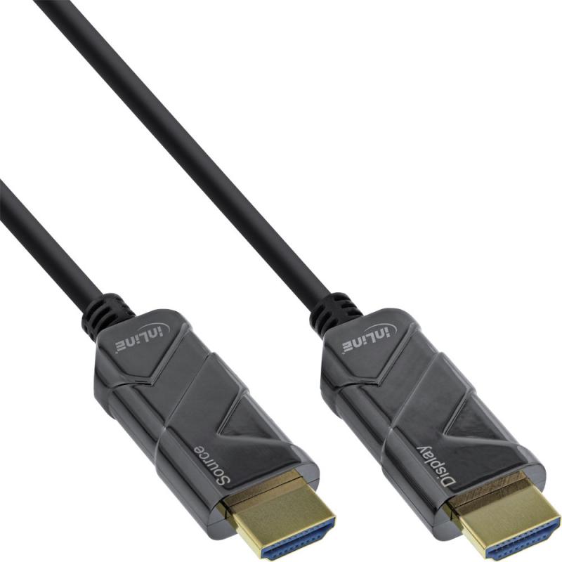 HDMI 2.1 Ultra High Speed AOC Kabel – 8K/4K, HDMI Stecker/Stecker, vergoldet