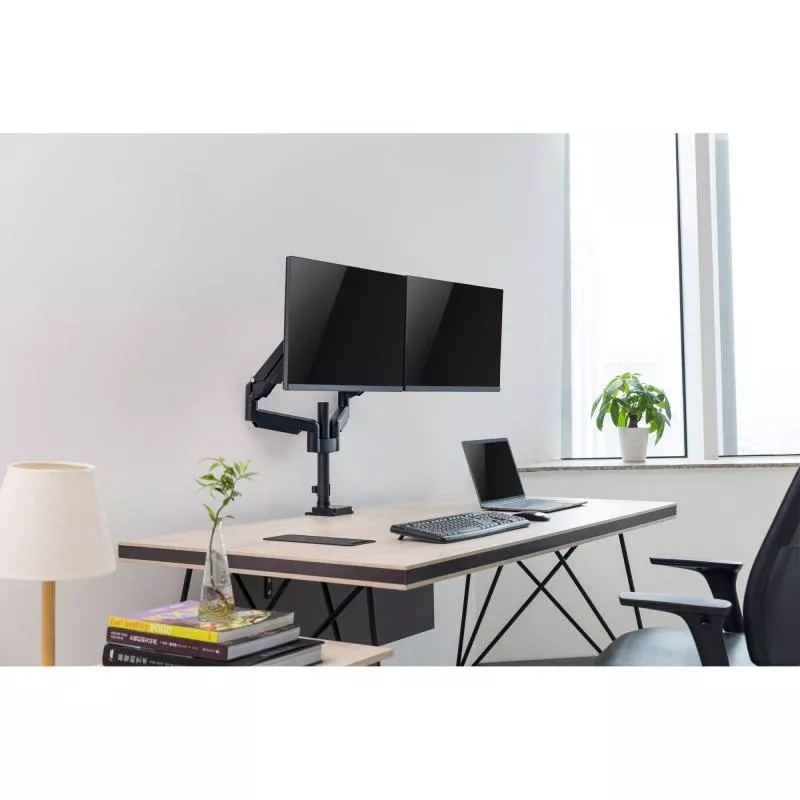 InLine® Tischhalterung mit Lifter beweglich für zwei Monitore bis 82cm (32") max. 9kg InLine® Tischhalterung mit Lifter beweglich für zwei Monitore bis 82cm (32") max. 9kg