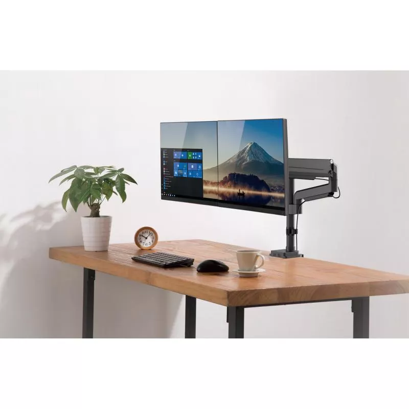 InLine® Tischhalterung mit Lifter beweglich für zwei Monitore bis 82cm (32") max. 9kg InLine® Tischhalterung mit Lifter beweglich für zwei Monitore bis 82cm (32") max. 9kg