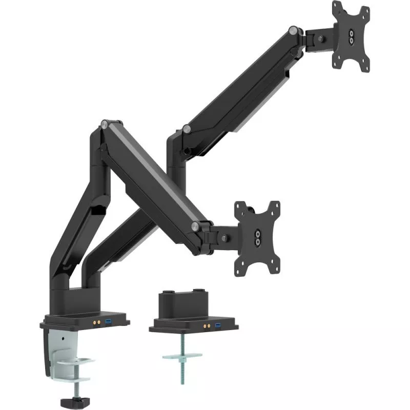 InLine® Tischhalterung mit Lifter und USB/Audio beweglich für zwei Monitore bis 81cm (32") max. 9kg InLine® Tischhalterung mit Lifter und USB/Audio beweglich für zwei Monitore bis 81cm (32") max. 9kg