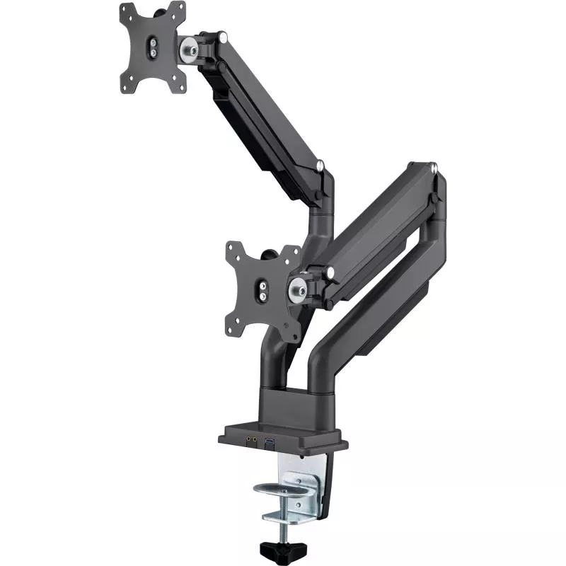 InLine® Tischhalterung mit Lifter und USB/Audio beweglich für zwei Monitore bis 81cm (32") max. 9kg InLine® Tischhalterung mit Lifter und USB/Audio beweglich für zwei Monitore bis 81cm (32") max. 9kg