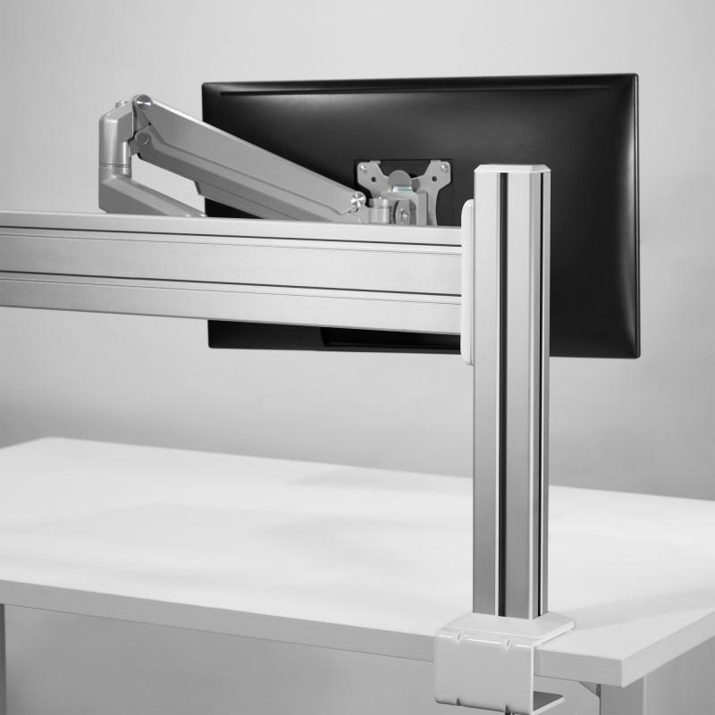 InLine® Slatwall Befestigungssäulen Aluminium für Tischhalterung Panel 2er Set
