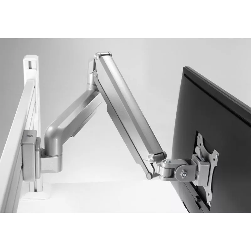 Slatwall Lifter Monitorhalterung – Höhenverstellbare Halterung für 17"-32" Monitore, silbergrau Slatwall Lifter Monitorhalterung – Höhenverstellbare Halterung für 17"-32" Monitore, silbergrau