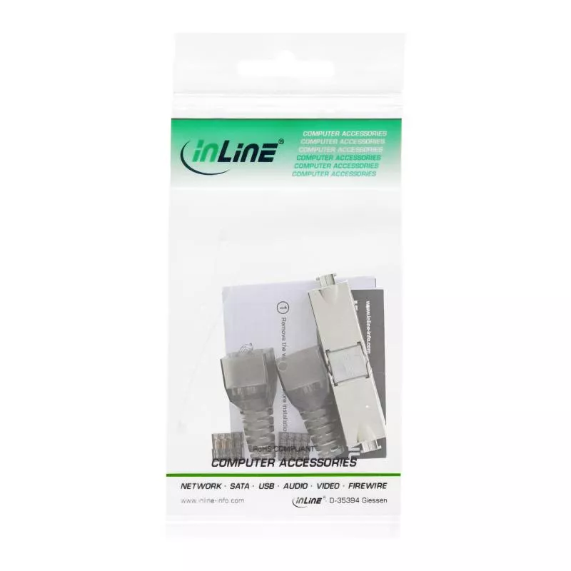 InLine® Kabelverbinder Cat.6A mit LSA-Technik geschirmt