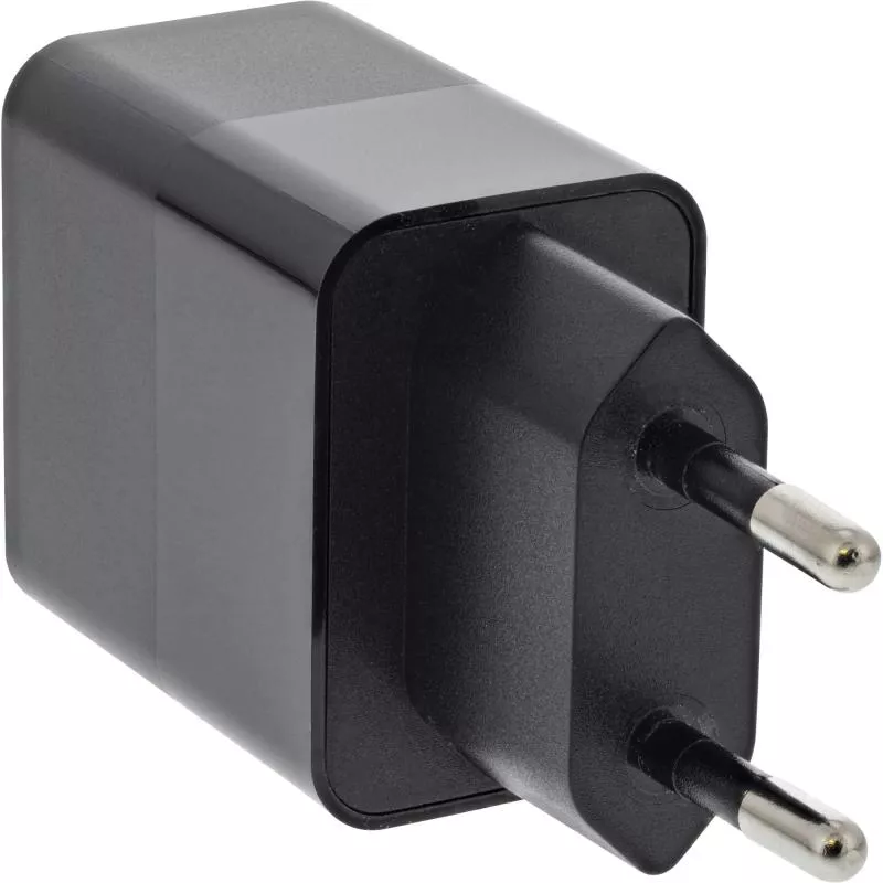 InLine® USB PD Ladegerät Single USB Typ-C Power Delivery 20W schwarz