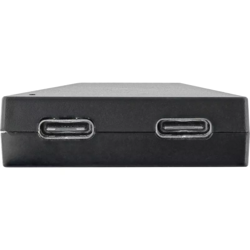 InLine® USB 3.2 Gen 1 OTG HUB USB Typ C zu 7 Port Typ A Aluminiumgehäuse schwarz ohne Netzteil