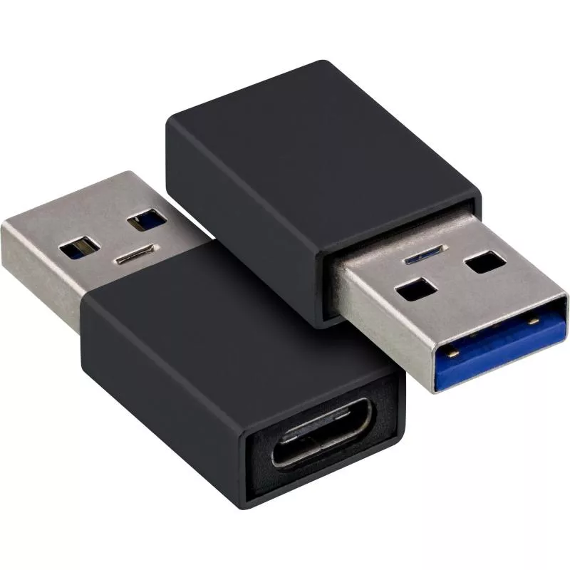 InLine® USB 3.2 Gen 1 OTG HUB USB Typ C zu 7 Port Typ A Aluminiumgehäuse schwarz ohne Netzteil