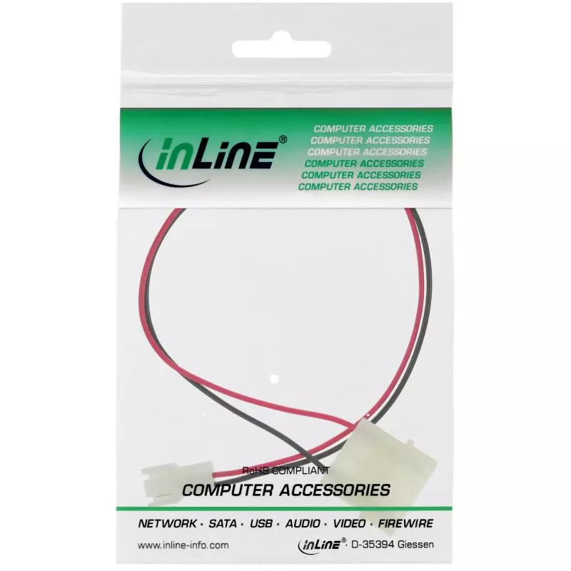 InLine® Lüfter Adapterkabel 12V zu 7V 0,3m