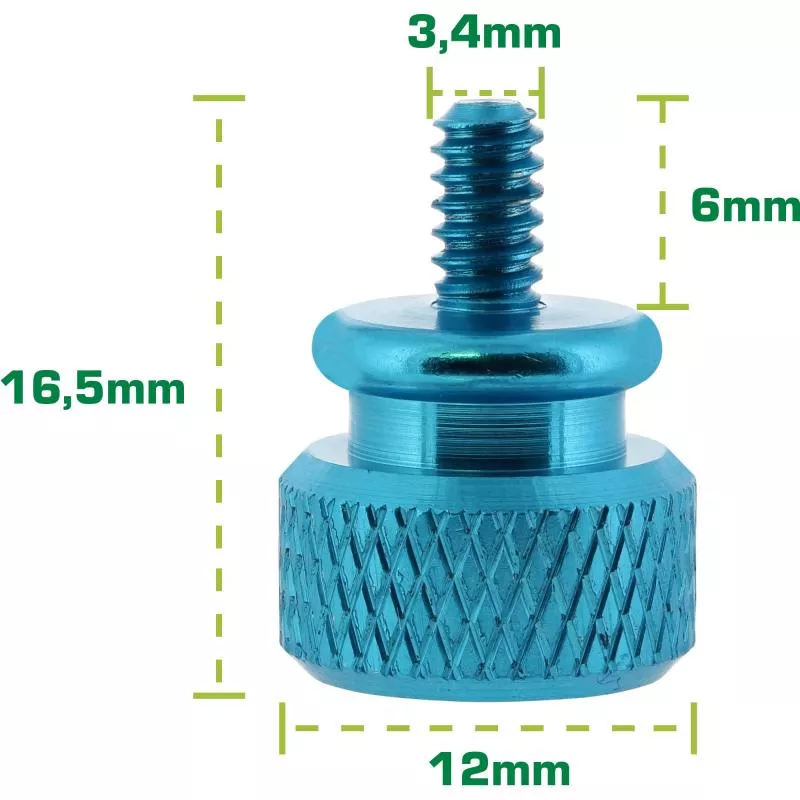 InLine® Rändelschrauben für Gehäuse Alu blau 10er Pack InLine® Rändelschrauben für Gehäuse Alu blau 10er Pack