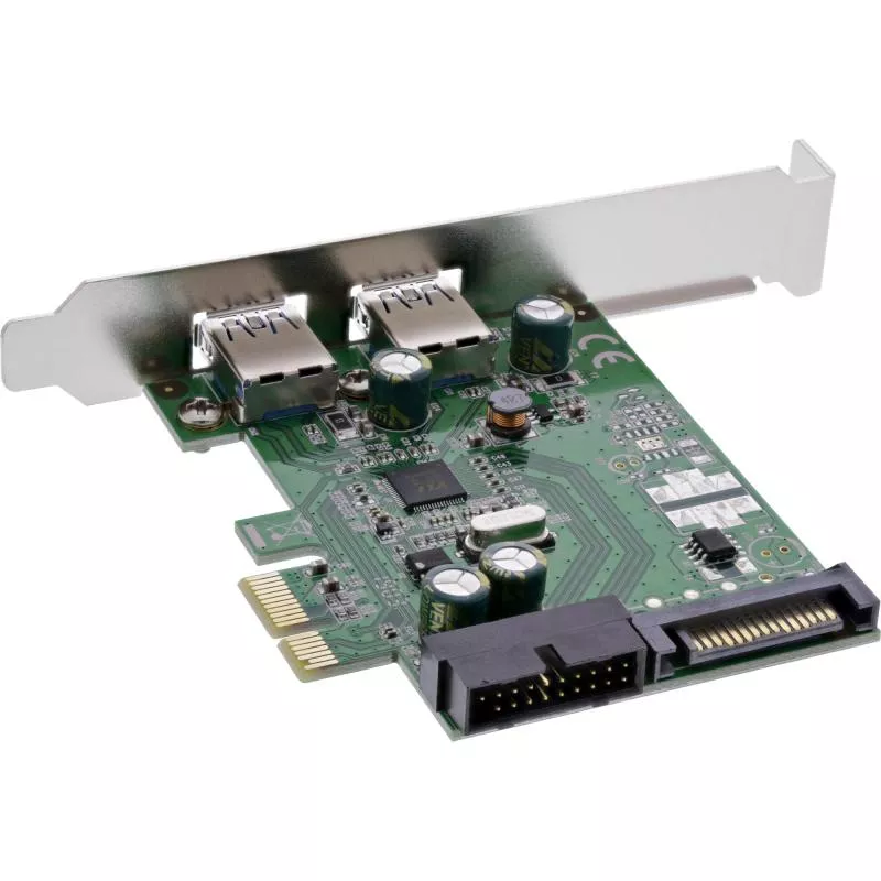 InLine® Schnittstellenkarte 4x USB 3.0 (2+2) PCIe inkl. Low-Profile Slotblech