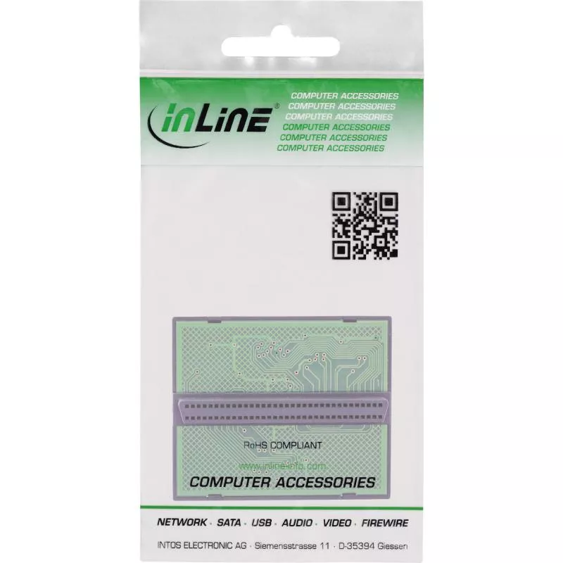 InLine® SCSI U320 LVD/SE Terminator intern 68pol mini Sub D Buchse T-Form